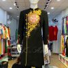 MAY ÁO DÀI NAM CÁCH TÂN CAO CẤP VẼ HOA VĂN TRÒN TRÊN NGỰC