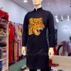 MAY ÁO DÀI NAM CÁCH TÂN THÊU ĐẦU CỌP