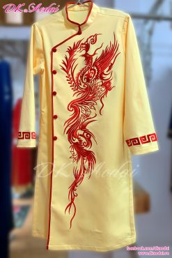 MAY ÁO DÀI NAM CÁCH TÂN THÊU CHIM PHƯỢNG HOÀNG CÁCH ĐIỆU 6