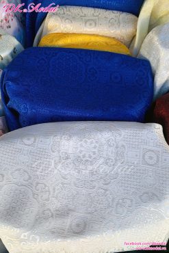 MAY ÁO DÀI NAM CÁCH TÂN GẤM HOA VĂN TRÒN ĐỐI XỨNG