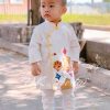 MAY ÁO DÀI TRẺ EM CHÚ CHÓ